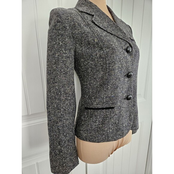 George Multicolor Suit Jacket Blazer Size 6 So Many Colors Woven In - Picture 3 of 10